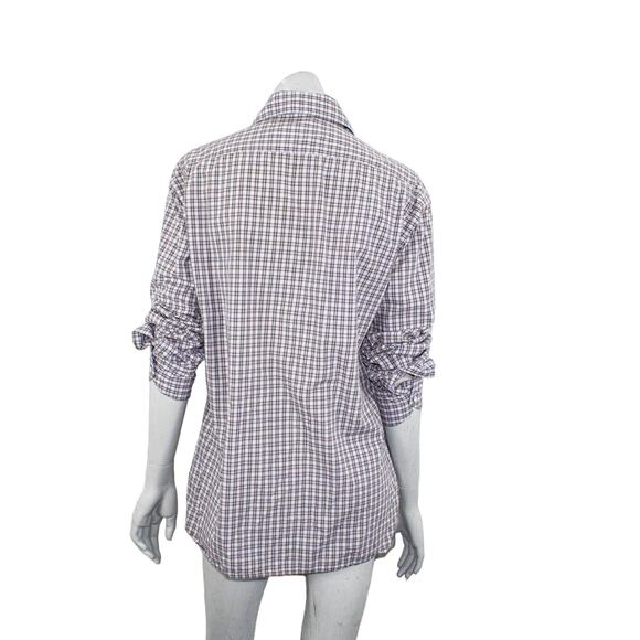 Rag & Bone Women's Button up shirt Plaid Cotton Handmade in USA size 2 - Picture 4 of 11